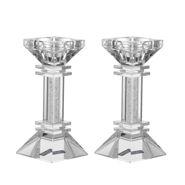 Crystal Candlestick Clear Filling  5.5"