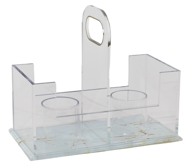 Acrylic Cups Holder - Marble Design