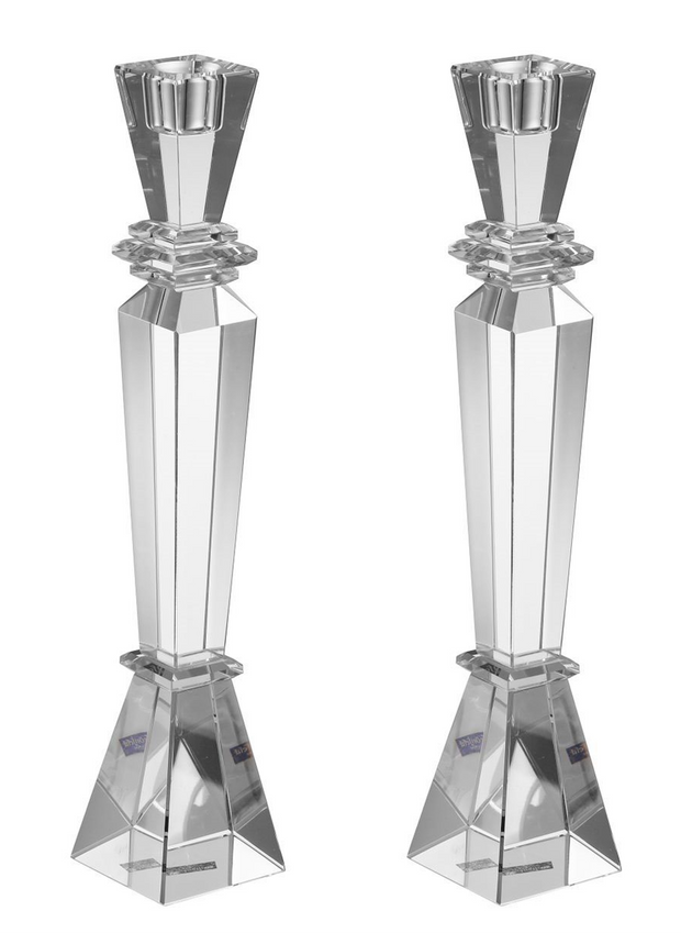 Set of Crystal Candelsticks 13"