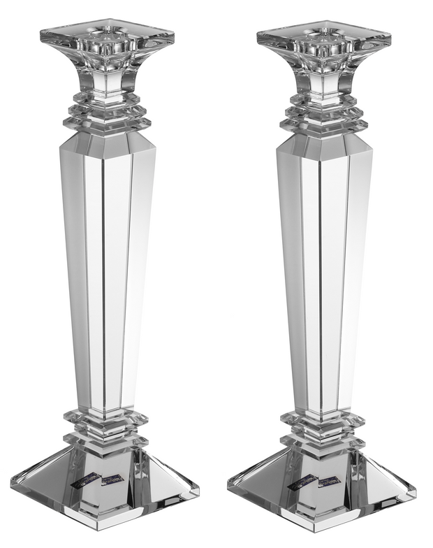 Set of Crystal Candelsticks  12"