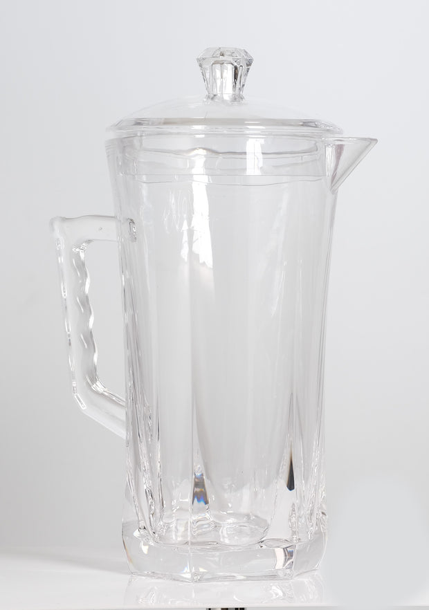 6"x11" Crystal Pitcher with Cover