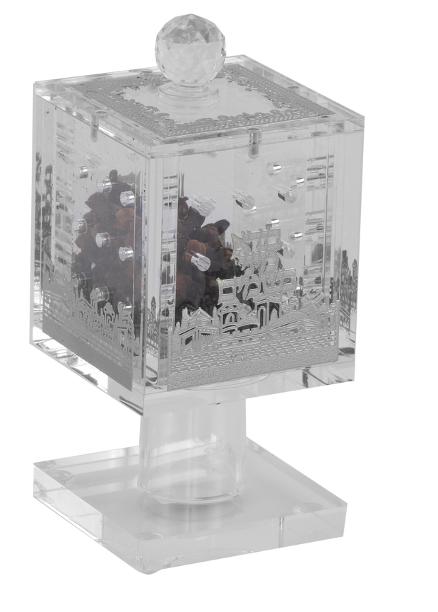 Acrylic Besomim Holder with Silver Plates