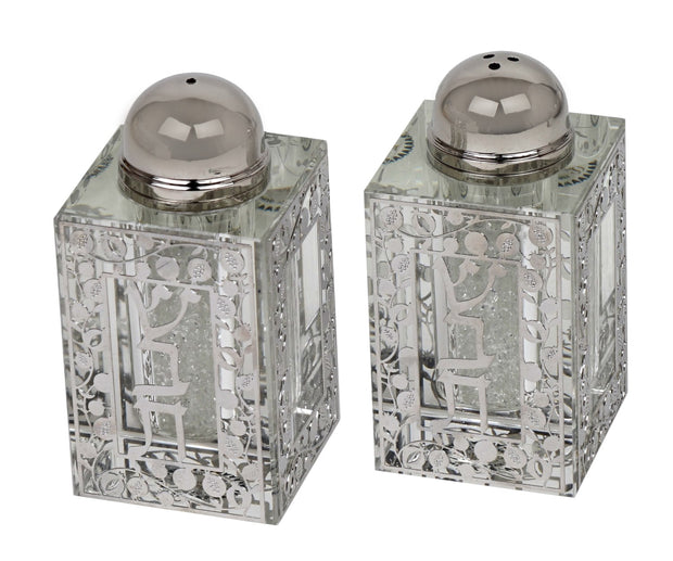 Set of Salt And Pepper Shaker pomegranate Shabbat Design