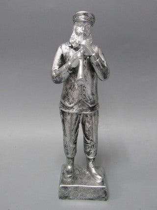 Fiddler Polyresin Silver 7"