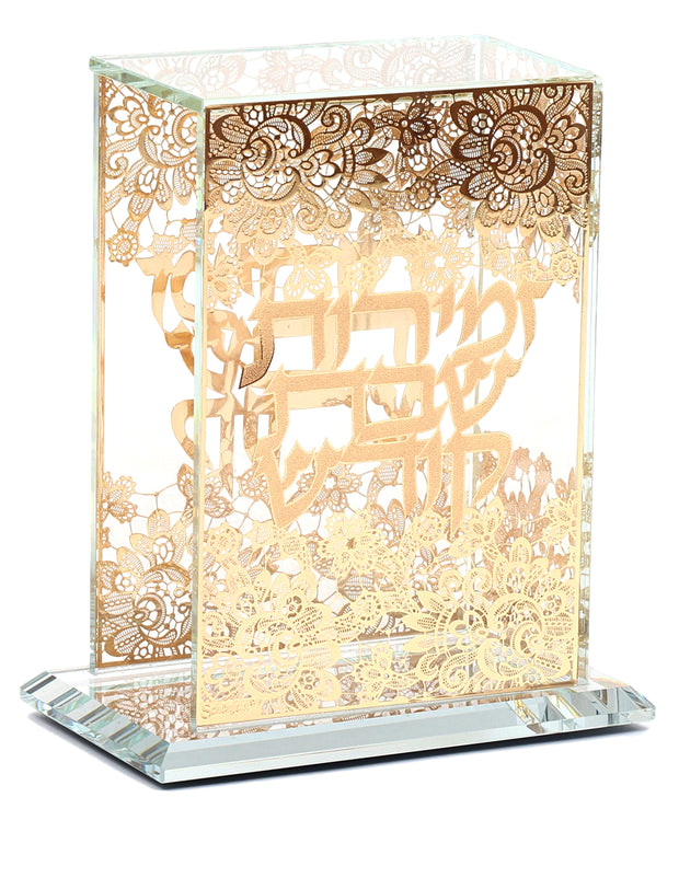 Crystal Bencher & Zemiroth Holder Gold Flower Design