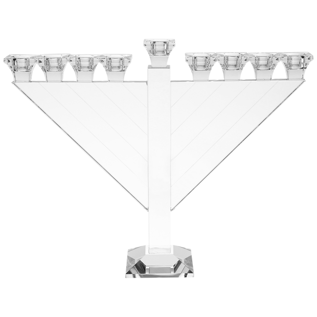 Crystal Menorah 12"Hx15"W