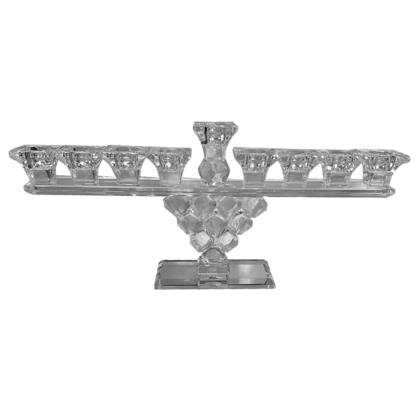 Crystal Menorah Mirror Base