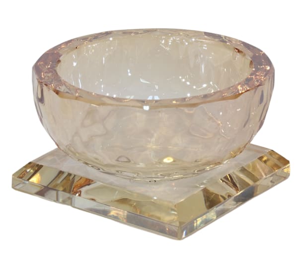 Gold Crystal Dish 2"x2" - Salt & Honey Holder