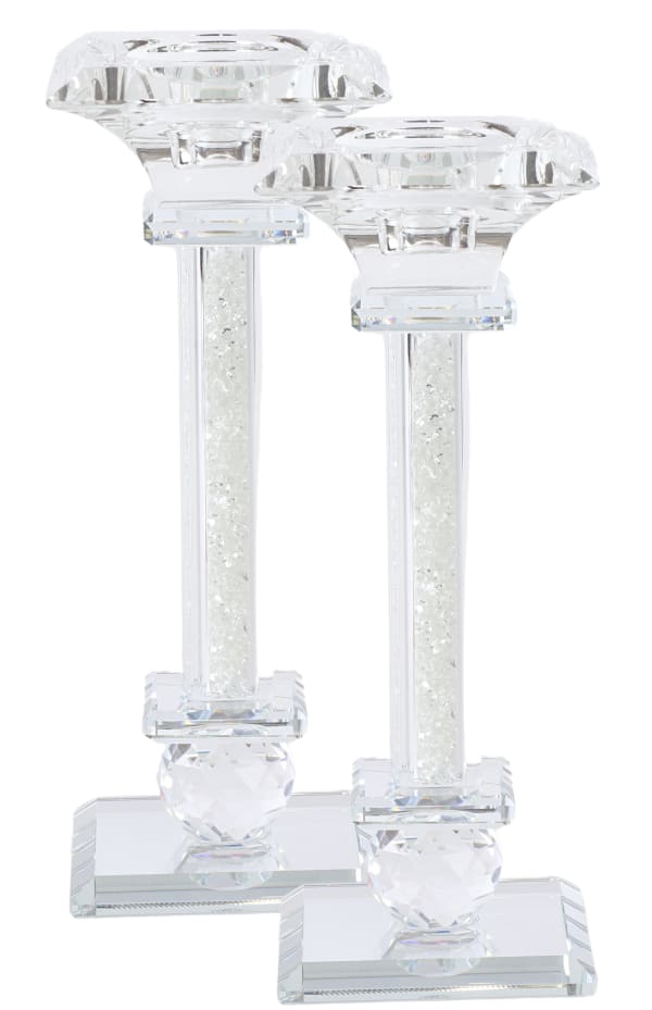 Crystal Candlesticks 7.5"