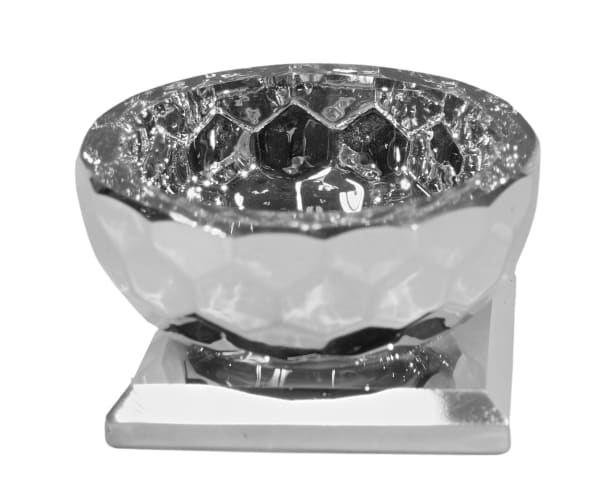 Silver Crystal Dish 2"x2" - Salt & Honey Holder