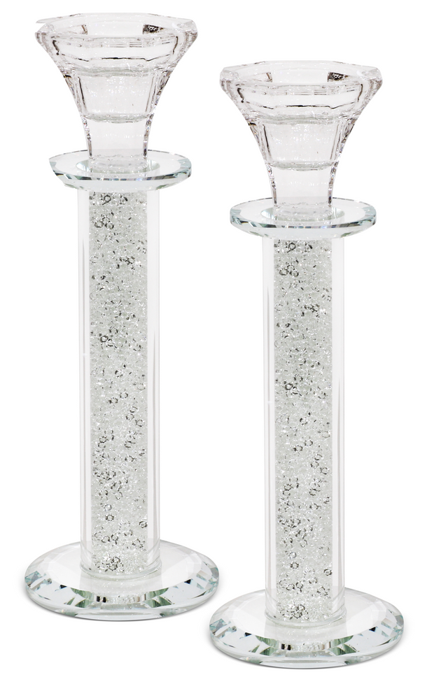 Crystal Candlestick Clear Filling 7.5"